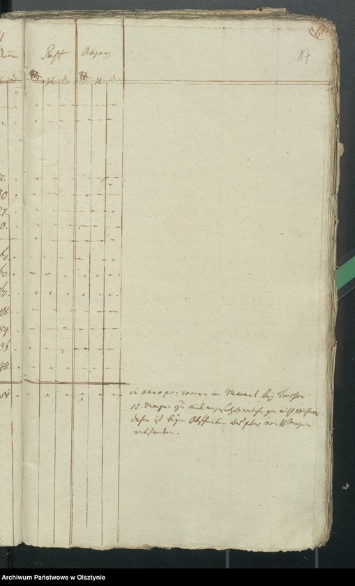 image.from.unit.number "Jahres Kirchen Rechnung der Reinschen Kirche aller Einnahme und Ausgabe"