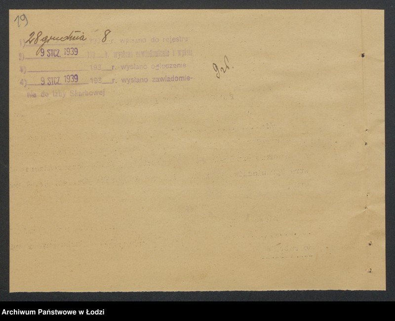 Obraz 20 z jednostki "Izrael Alie Izbicki, Icek Dawid Dembiński, Szulem Mendel Luel- wyrób i sprzedaż manufaktury"