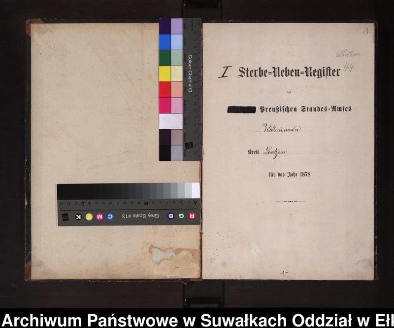 image.from.unit.number "Sterbe-Neben-Register des Preussischen Standes-Amtes Widminnen Kreis Loetzen [Tom I Nr 1-174]"