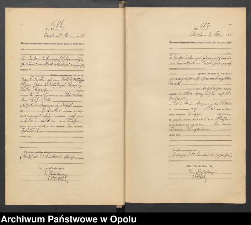 image.from.unit.number "[Księga urodzeń Rok 1915] Nr 560-1071"