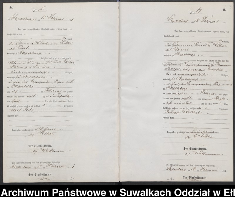 image.from.unit.number "[Geburts-Neben-Register des Preussischen Standes-Amtes Angerburg Kreis Angerburg] Nr1-Nr120"