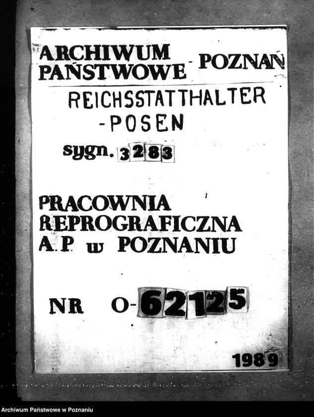 Obraz 1 z jednostki "Beschlagnahme von Baustoffen"