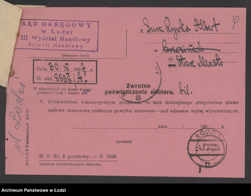 Obraz 11 z jednostki "Sura Rywka Albert – sprzedaż galanterii na rynkach"