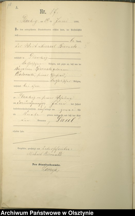 image.from.unit.number "Geburts-Haupt-Register Nr 1 - 33"