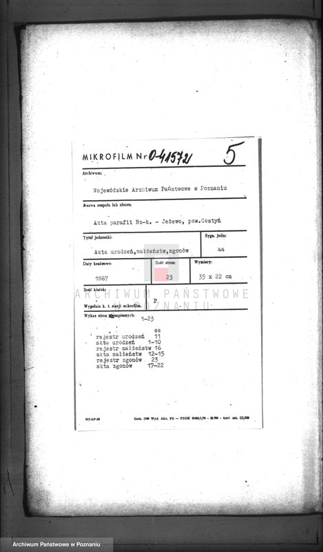 Obraz 2 z jednostki "Duplikat baptisatorum, copulatorum, mortuorum"
