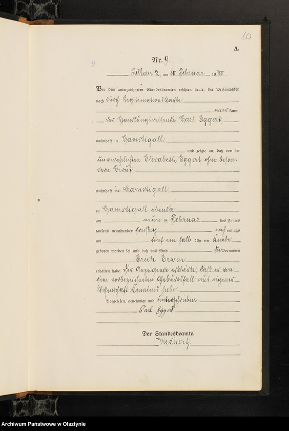 image.from.unit.number "Geburts-Haupt-Register Nr 1 - 54 i 1 - 59"