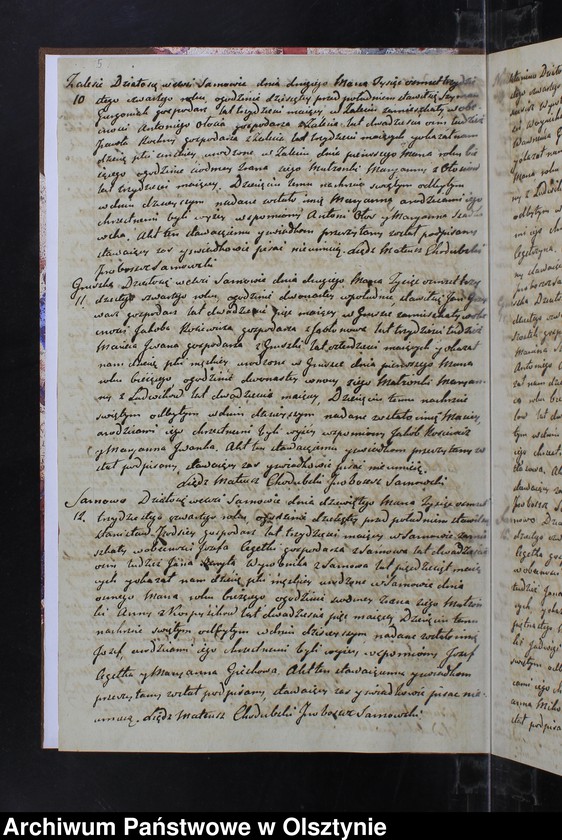 image.from.unit.number "Akta Urodzonych Zaslubionych Zmarłych w parafii Sarnowskiey w roku 1834"