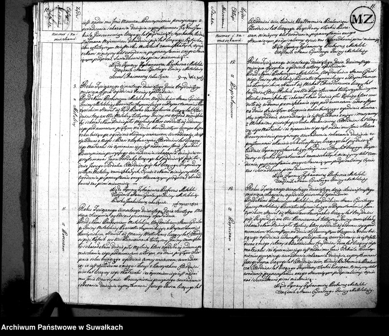image.from.unit.number "Akta Urodzenia Urzędnika Stanu Cywilnego Gminy Metelskiey Powiatu Seyneńskiego Departamentu Łomżyńskiego od 1-go Maia Tysiąc osiemnastego dziesiątego Roku aż do 1-go Stycznia Roku Tysiąc osimset dwunastego"