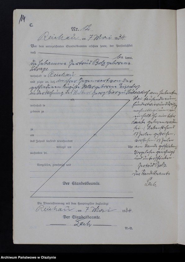 image.from.unit.number "Sterbe-Neben-Register Nr 1 - 22"