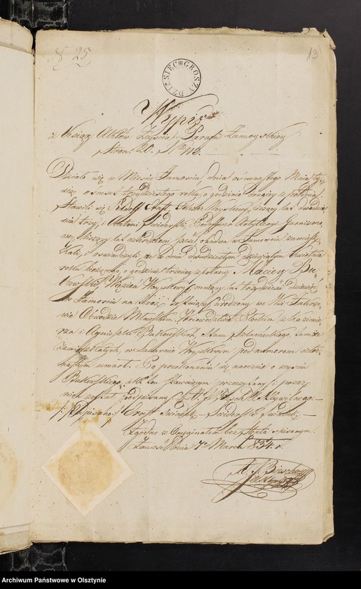 image.from.unit.number "Annexa z Parafii Janowieckiey z Roku 1834"