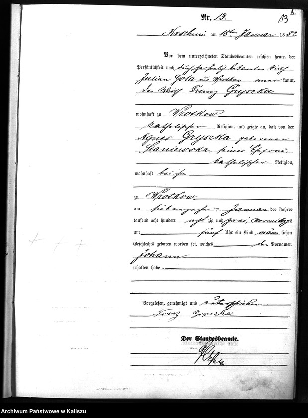 Obraz 16 z jednostki "[Księga urodzeń]"