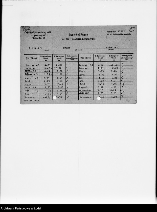 Obraz 19 z jednostki "[Akta personalne pracowników]"