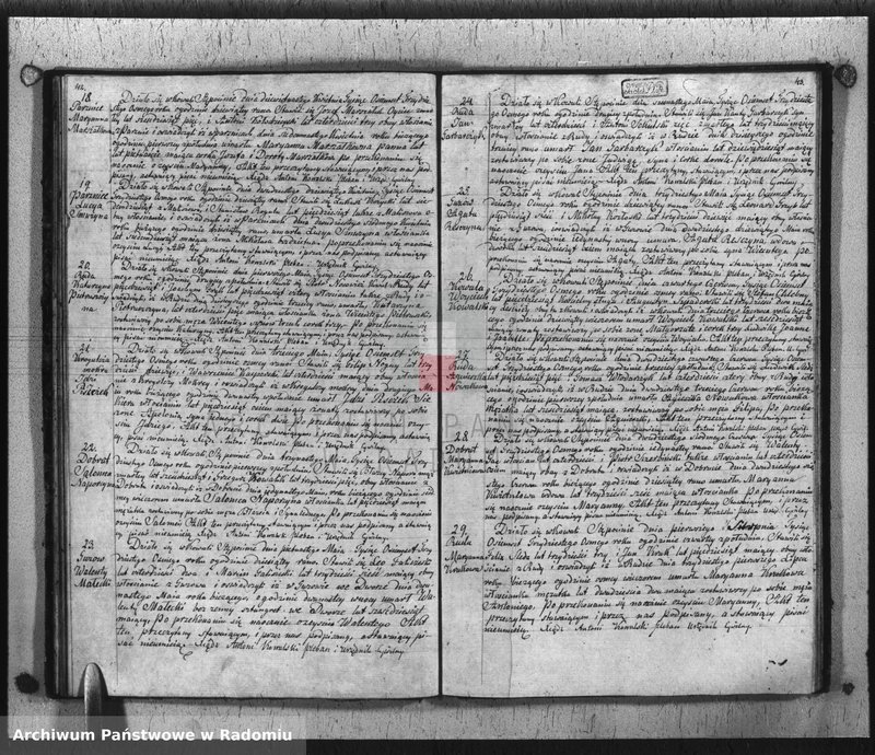 image.from.unit.number "Dupplikat Akt Religiyno- Cywilnych Urodzenia, Zaślubienia i Zeyścia parafii Kowali Stępociny Roku 1838"