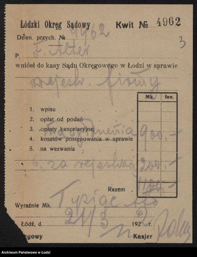 Obraz 5 z jednostki "Abram Alter- Spadkobiercy- sprzedaż manufaktury i konfekcji"