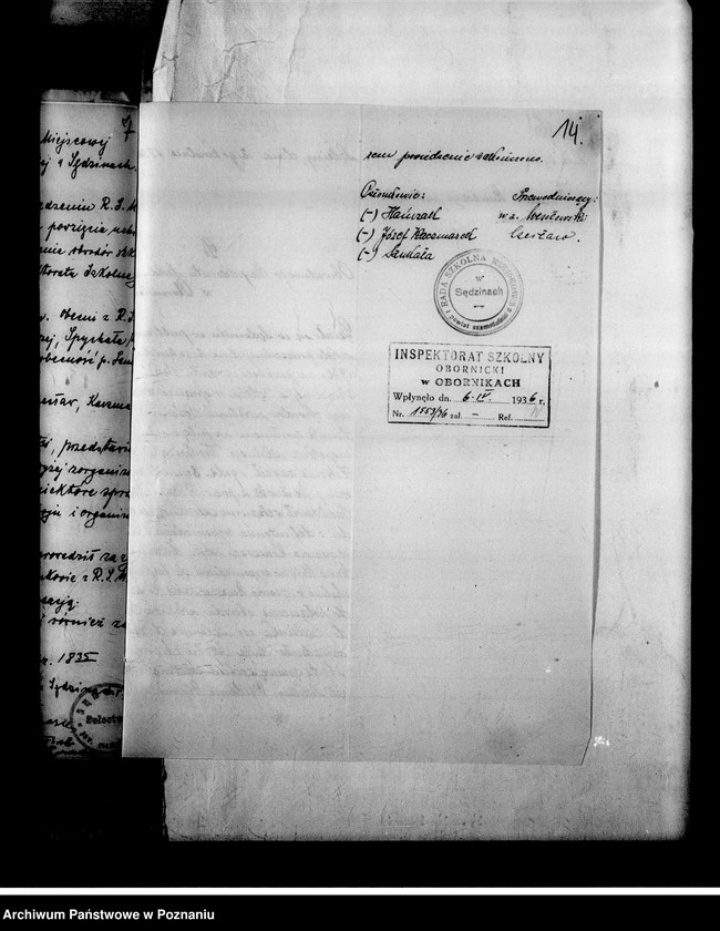 Obraz 17 z jednostki "Szkoła Powszechna- Sędzin, powiat Szamotuły"