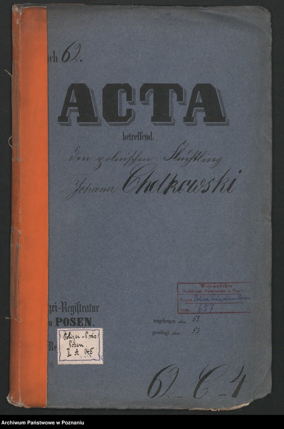 Obraz 2 z jednostki "A. betr. Johann Chełkowski Wirtschaftsbeamte /Julian Chełkowski/"