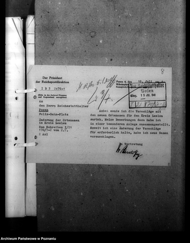 Obraz 12 z jednostki "Ortsnamenänderung Kreis Leslau - Włocławek"