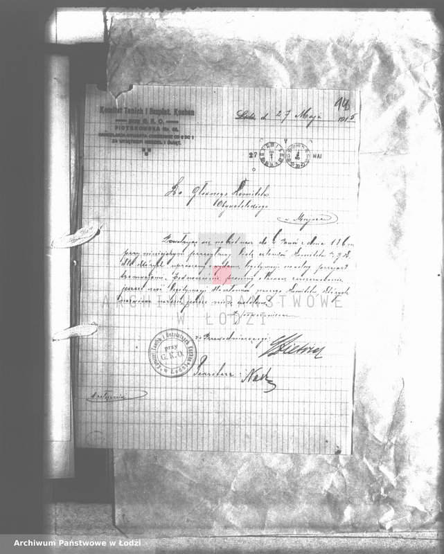 Obraz 20 z jednostki "Korespondencja w sprawie biletów wolnej jazdy"