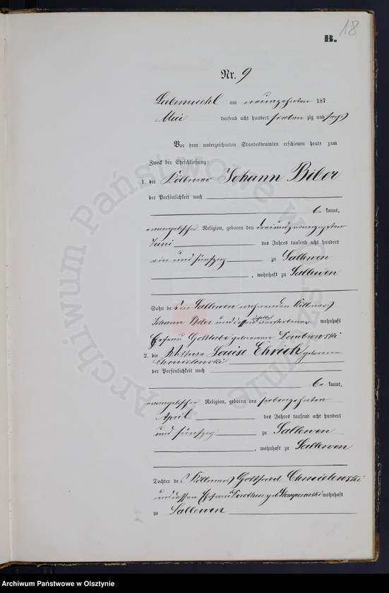 image.from.unit.number "Heiraths-Neben-Register Nr 1 - 28"