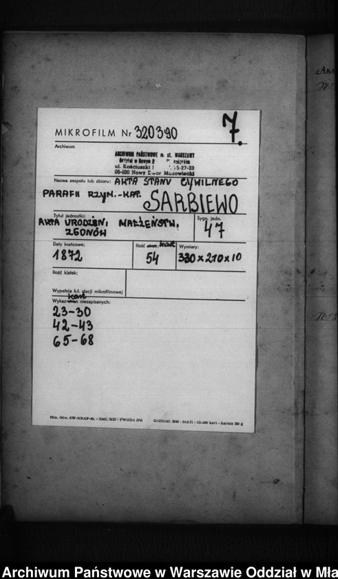 image.from.unit.number "Akta urodzeń, małżeństw, zgonów"