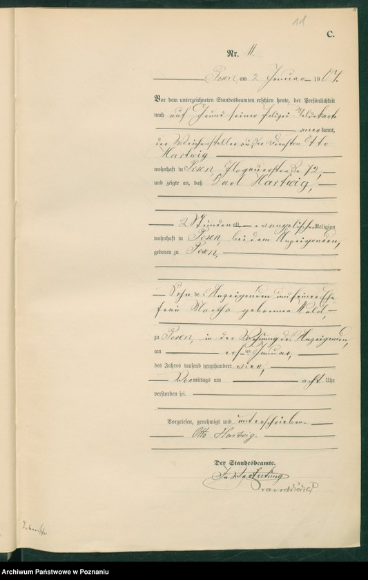 Obraz 13 z jednostki "Księga miejscowa zgonów tom I"