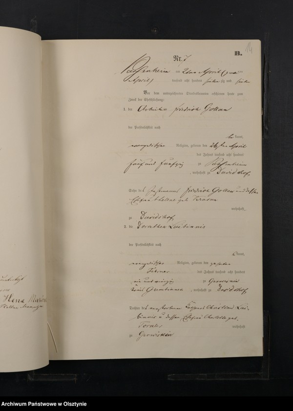 image.from.unit.number "Heiraths-Haupt-Register Nr 1 - 39"