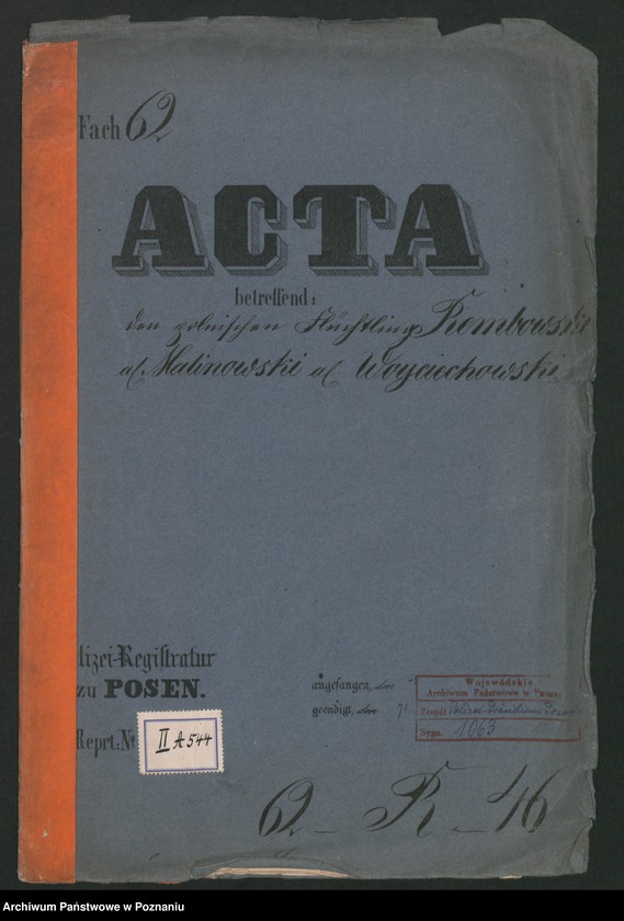 Obraz 2 z jednostki "A. betr. Rembowski alias Malinowski alias Woyciechowski und der Artillerie-Hauptmann vom Rembowski"