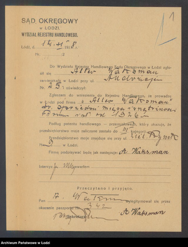 Obraz 3 z jednostki "Alter Waksman – sprzedaż mięsa i wnętrzności"