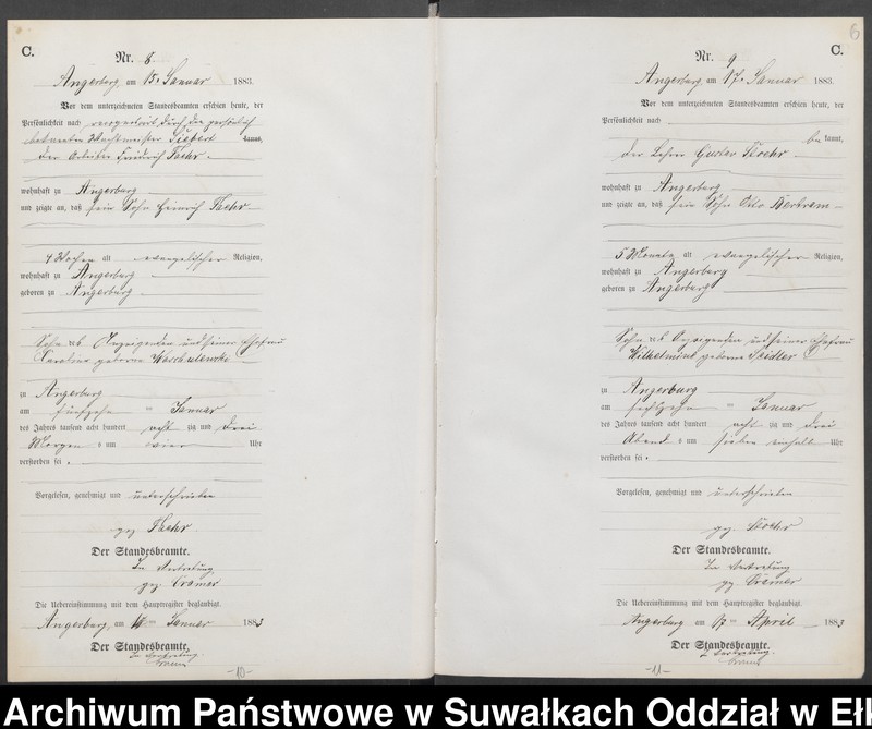 image.from.unit.number "Sterbe-Neben-Register des Preussischen Standes-Amtes Angerburg Kreis Angerburg"