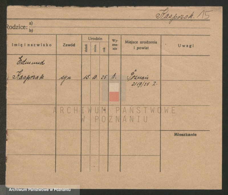 Obraz 15 z jednostki "Kasprzak - Kastenmüller"