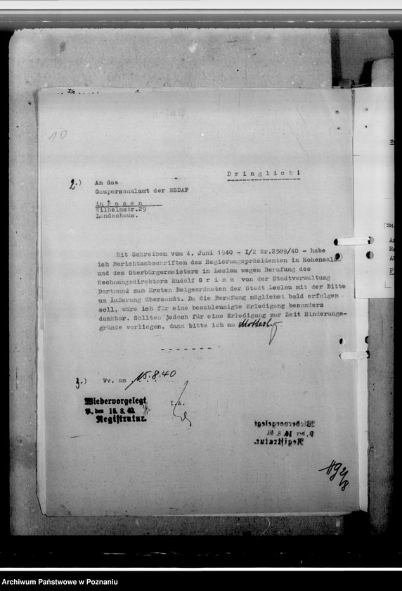 Obraz 15 z jednostki "Grimm, Rudolf - Bürgermeister in Leslau (Włocławek)"