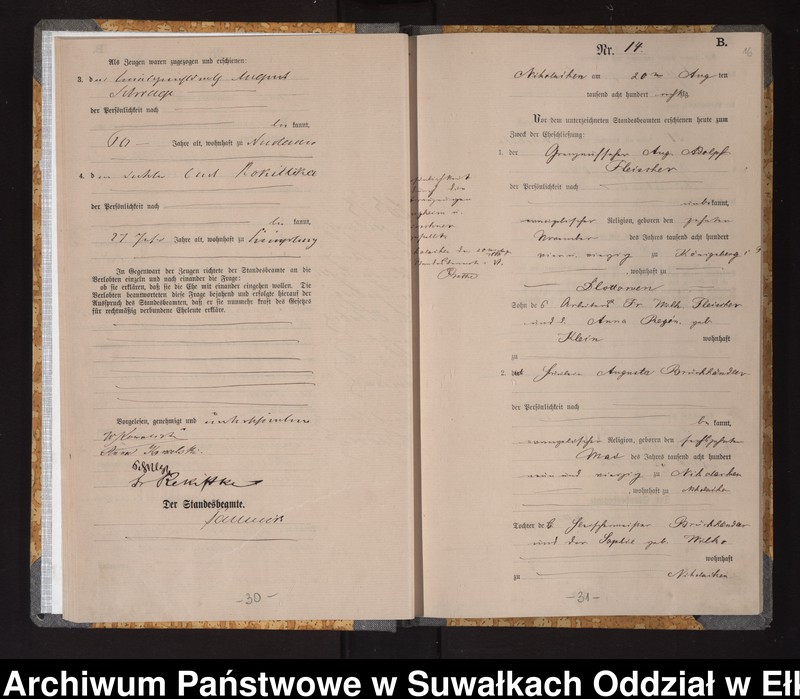 image.from.unit.number "Heiraths-Haupt-Register des Königlich Preussischen Standes-Amtes Stadt Nicolaiken Kreis Sensburg"