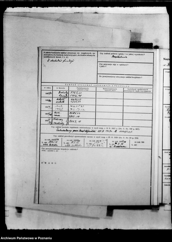 Obraz 8 z jednostki "/Kartoteka zakładów opiekuńczych/"