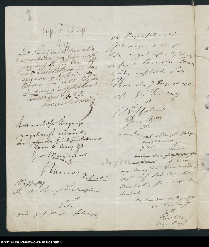 Obraz 12 z jednostki "A. betr. Fräulein Kamilla Dąbska"