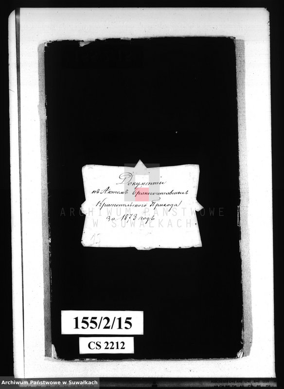 Obraz 4 z jednostki "Dokumenty k Aktam brakosočestavšich Krasnopolskago Prichoda za 1873 god."