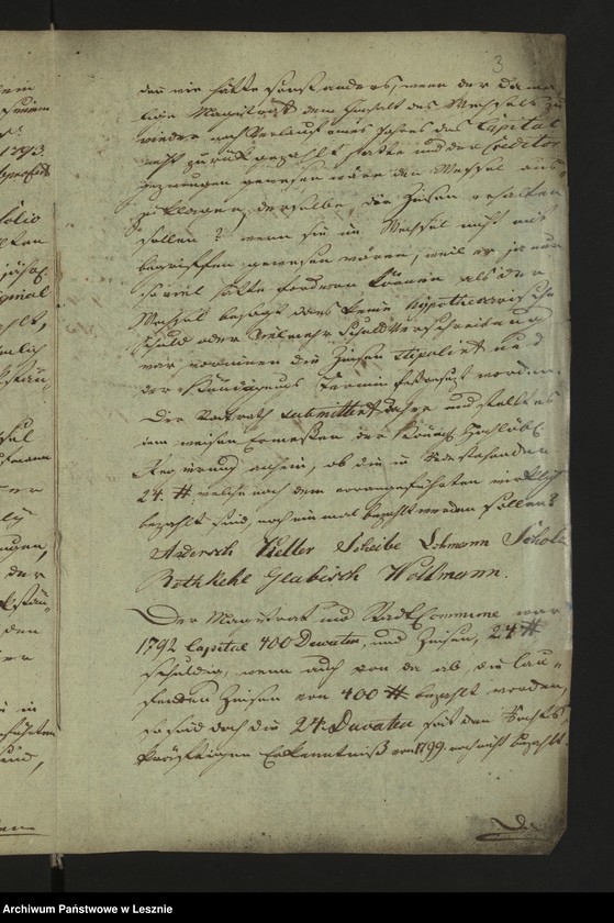 Obraz 6 z jednostki "[Akta manualia des Adwokat Jungmann zu Lissa in Sachen des Kaufmanns Bielefeld zu Posen gegen den Magistrat zu Lissa wegen 424 R. nebst Zinsen]"