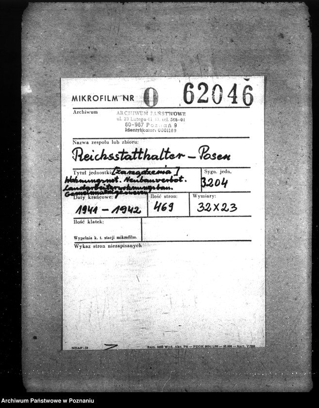 Obraz 2 z jednostki "Zarządzenia - Wohnungsnot. Neubauverbot. Landarbeiterwohnungsbau. Gemeinnützigeswesen"