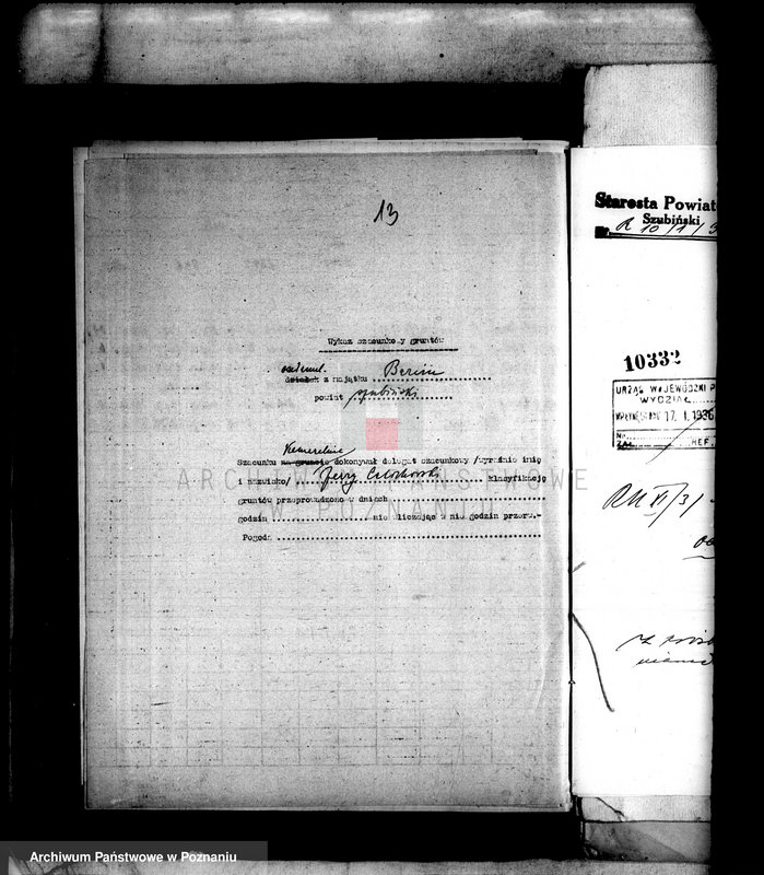 Obraz 17 z jednostki "Operat szacunkowy Barcin- wieś powiatu szubińskiego"