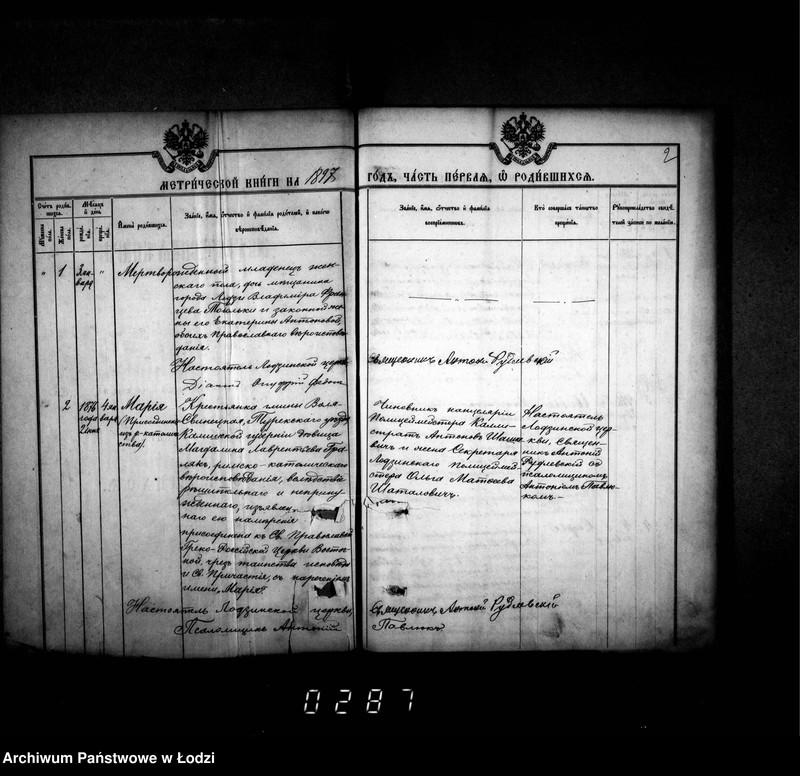 Obraz 6 z jednostki "Księga metrykalna aktów urodzeń, małżeństw i zgonów"