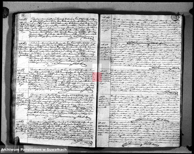 image.from.unit.number "Księga duplikat urodzonych, zaślubionych i umarłych urzędnika stanu cywilnego, parafii suwalskiey na rok 1835"