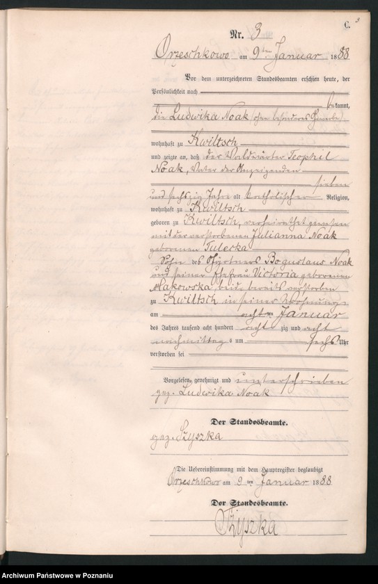 Obraz 6 z jednostki "Księga zgonów"