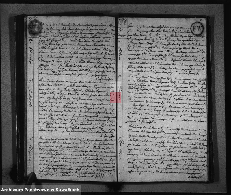 Obraz 19 z jednostki "Akta Urodzonych Gminy Filipowskiey od Dnia 1-go Stycznia 1818 R-u"