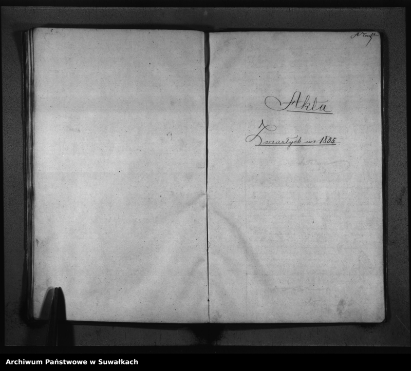 image.from.unit.number "Duplikat Akt Urodzonych, Zaślubionych i Umarłych Urzędnika Stanu Cywilnego Wyznania Mojżeszowego Okręgu Bakałarzewskiego za rok 1855"