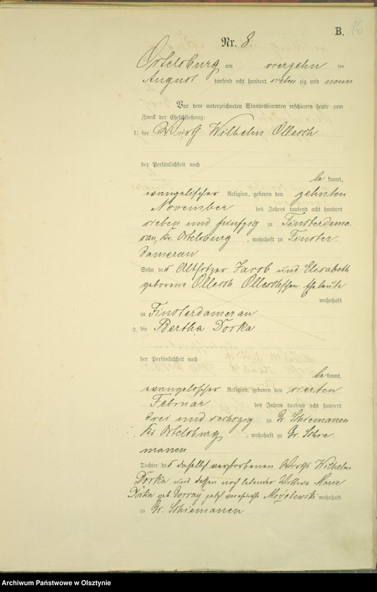 image.from.unit.number "Heiraths-Haupt-Register Nr 1 - 16"