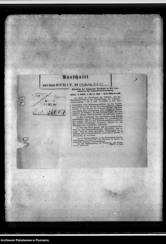 Obraz 5 z jednostki "Veterinär - polizeiliche Grenzüberwachung"