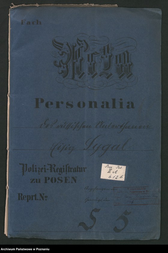 Obraz 2 z jednostki "A. betr. den russischen Untertanten Eisig Sygal"