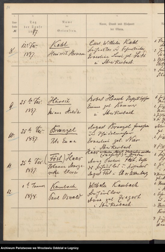 image.from.unit.number "Tauf-Register der Evangelischen Kirche zu Streckenbach"