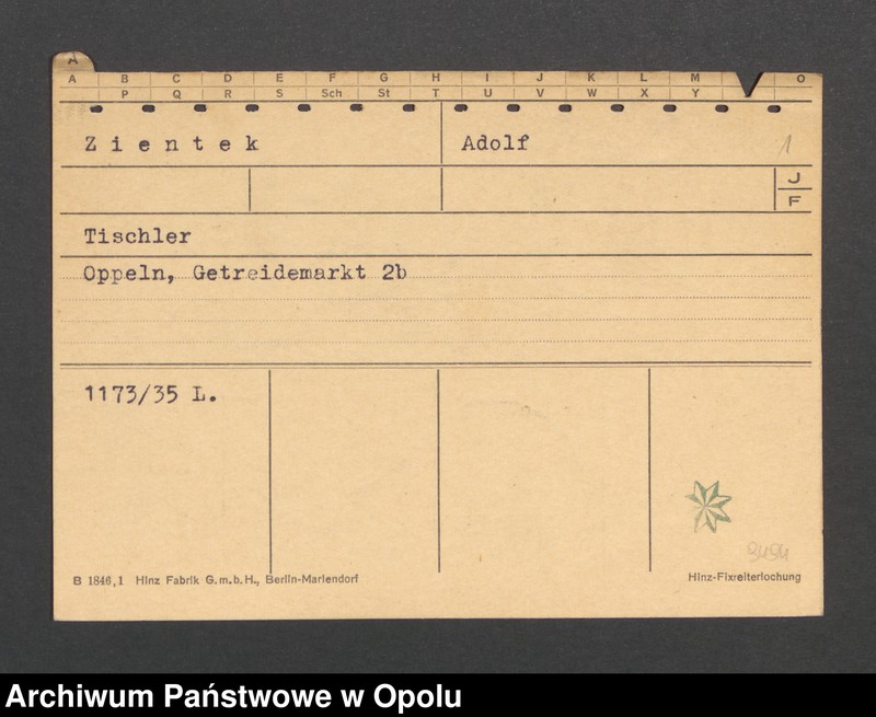 Obraz 3 z jednostki "[Zientek Adolf, Oppeln]"