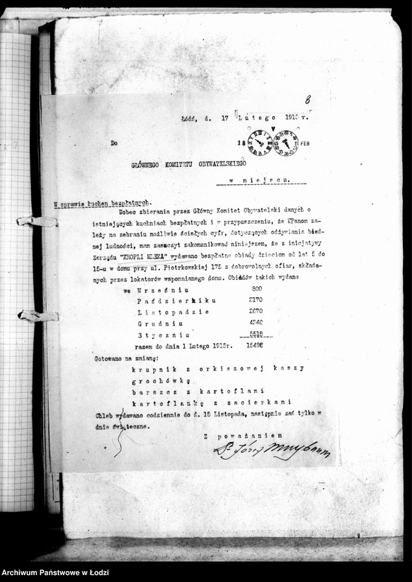 Obraz 11 z jednostki "Korespondencja "różnych" z Komitetem Tanich i Bezpłatnych Kuchen"