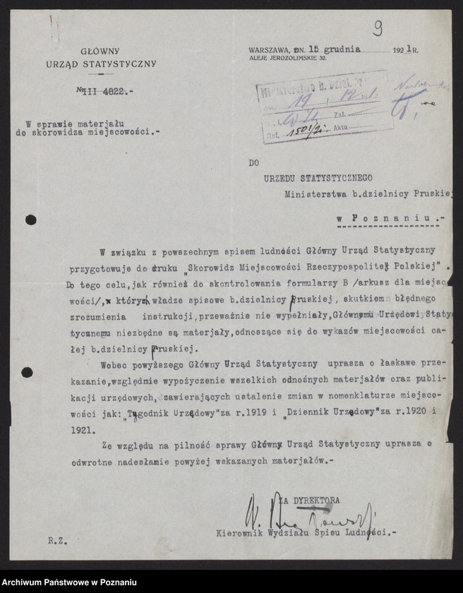 Obraz 11 z jednostki "[Likwidacja Ministerstwa byłej Dzielnicy Pruskiej]"